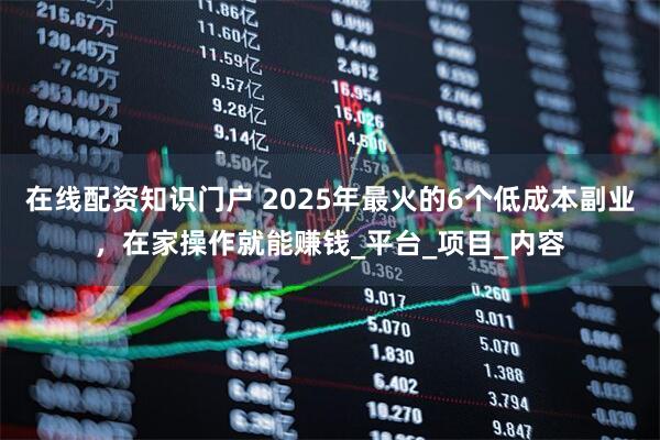 在线配资知识门户 2025年最火的6个低成本副业，在家操作就能赚钱_平台_项目_内容