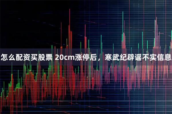 怎么配资买股票 20cm涨停后，寒武纪辟谣不实信息