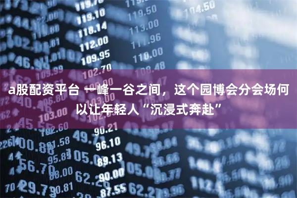 a股配资平台 一峰一谷之间，这个园博会分会场何以让年轻人“沉浸式奔赴”